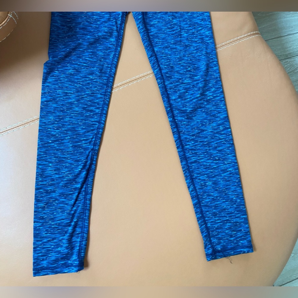 Blue space dye full length leggings size M by RBX Active